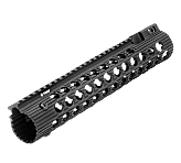 Troy TRX Alpha 11" BattleRail with Front Sight - Black - STRXAL111BT00